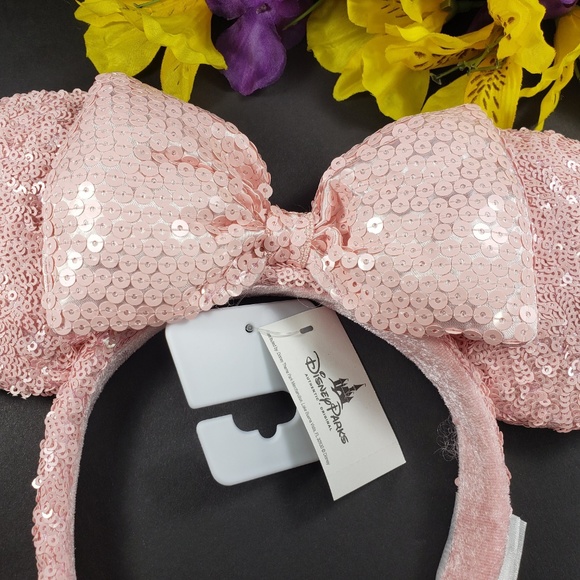Disney Parks Minnie Pink Sequin Ears, New - Picture 2 of 7